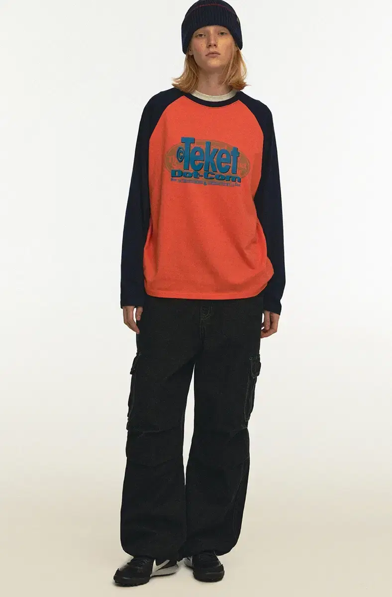 테켓 Doorbell L/S Tee Orange